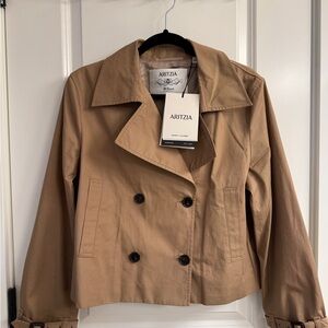 Aritzia Esquire Cropped Trench Coat NWT